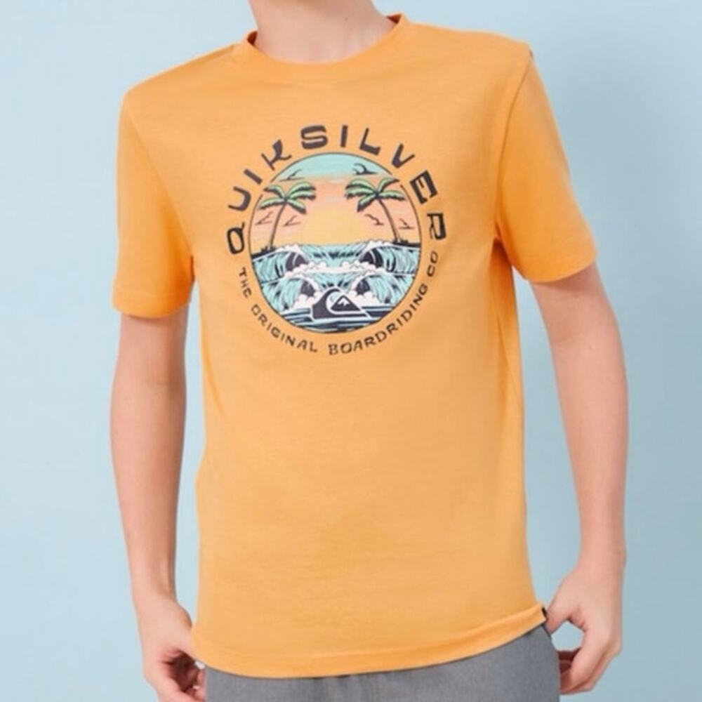 Quiksilver Boys Size 4 Circular Waves Graphic T-Shirt